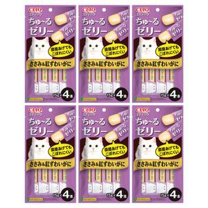 이나바 차오스틱 츄르젤리 닭가슴살+게15gx4p(TSC-124)X6개