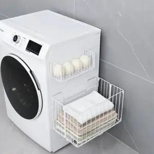 폴디온 접이식 자석 빨래바구니 다용도 냉장고 수납 바구니