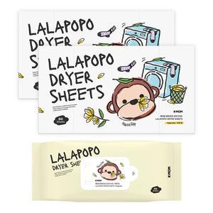 케이맘 유아용 랄라포포 건조기 드라이시트 섬유유연제 목련향 60p, 2개