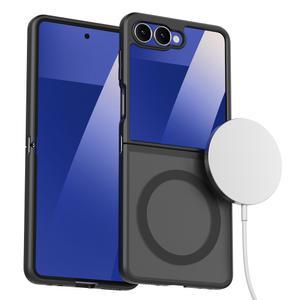 강한자력 변색방지 갤럭시Z플립7 맥세이프 케이스 반투명 매트블랙