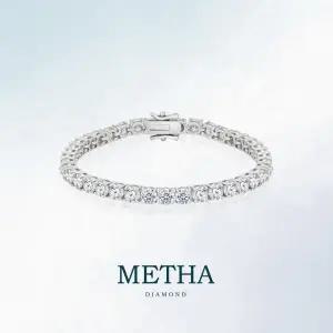 메타다이아몬드 실버925 모이사나이트 테니스 팔찌 1종(총 12.8ct)