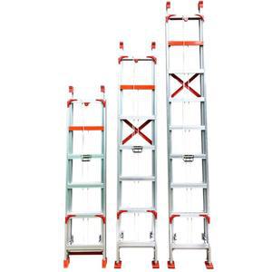 일자사다리 일자형 알루미늄 다용도 구조 일자 이중다목적 조절 4단 작업사다리 2단 복층