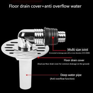 바닥 배수구 커버 조인트 세탁기 전용 90도 전기 도금 두꺼운 하수관 부품