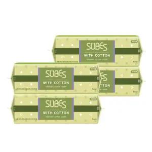 슈베스 위드코튼 유기농 순면커버 생리대 슈퍼롱오버나이트 6P x4팩