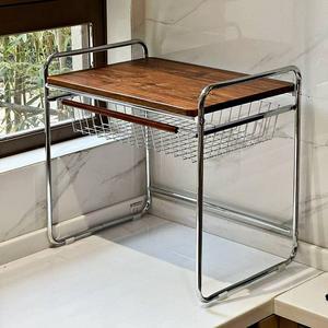 레인지대 전자레인지 선반 거치대 밥통다이 렌지선반 냉장고 에어프라이 슬라이드 2단철제랙