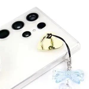 겔타입 단단한고정 핸드폰키링재료 폰꾸 핸드폰부착고리 하트 골드 (WFJ0XRH)