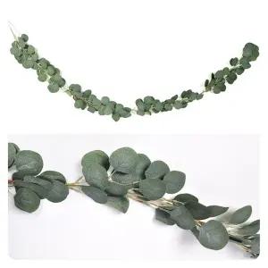 (PW) 유칼립투스나뭇잎가랜드(원형잎)2M 파티/파티벽장식/파티가랜드/파티용가렌드/풍선세트/파티용품