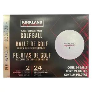 커클랜드 시그니처 우레탄 3피스 24개 골프공(화이트) 골프용품
