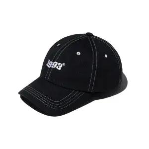 1993스튜디오 1993STUDIO 웨이브 로고 볼캡 블랙