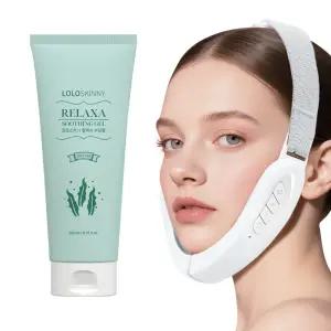 로로스키니 EMS 브이라인 리프팅 기계 디바이스 고주파 얼굴 마사지기+수딩젤