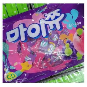 마이쮸 마이쭈 대용량 혼합 1,904g 약460개입 복숭아맛+포도맛