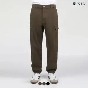 [NIX]유니) 3/4밴딩 피치기모 코튼 스판 테이퍼드 카고 조거 (FNRWCNT785P)