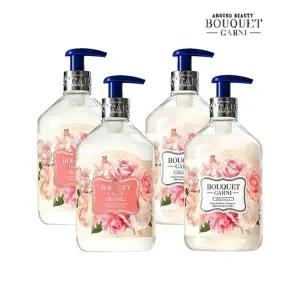 [부케가르니] 딥 퍼퓸 로즈가든향 500ml 샴푸 x2개+트리트먼트 x2개