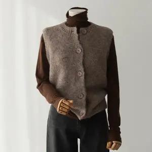 (안나앤모드) cozy 버튼 울조끼[베스트BR880]