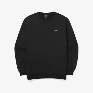 [롯데백화점]휠라 기모 베이직 스몰로고 맨투맨  FS2POG4101U_BLK