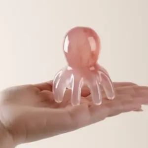 문어두피괄사 림프마사지 목 측두근 문어발마사지기