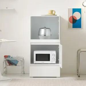 보루네오 마르체 모노 완전수납 LPM 렌지대 수납장 1200 BBR025C (착불)