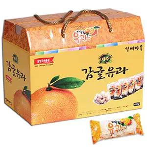 제주 감귤유과 300g 선물세트 설날 추석 명절 부모님 선물 한과 과자 유치원 교회 절 단체 간식 답례품 시