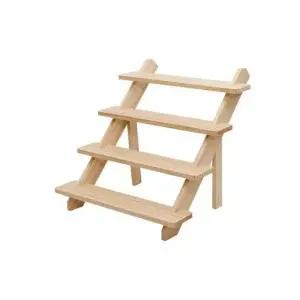 깔끔한 원목 계단식 피규어 보관함 진열대 장식장