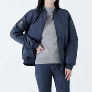 여성 패딩 항공점퍼 네이비 1P 블루종 커플 아우터