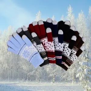 눈꽃 사슴 기모 스마트폰 터치장갑 겨울장갑 핸드폰장갑
