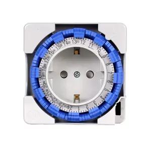 한승계기 HTS-24BF 아날로그타임스위치정전보상형 콘센트형 스위치내장 간편조절