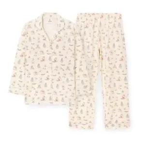 [갤러리아] [오르시떼] 여성 G035 해피윈터루이 긴소매 파자마 세트