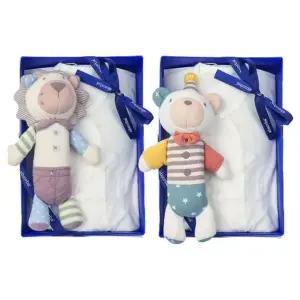 [갤러리아] (압소바출산,태교,신생아세트)호싱배냇저고리+사자,곰딸랑이세트(A2C-10103SET)