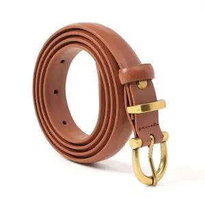 아임레더 여성 소가죽 벨트 S-1 포인트 슬림벨트