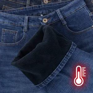 피크나인 모션진 기모 청바지 겨울 남성 데님 스판 남자 일자 팬츠