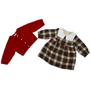 [대구백화점] [아가방]제리체크원피스(가디건)(01S724054)