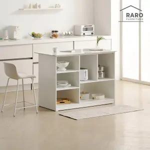 [라로퍼니처]위브 1200 유광 포세린 세라믹 오픈 수납장 홈바 아일랜드 식탁