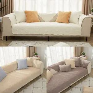 가을 겨울 논슬립 벨벳 쇼파패드 (팔걸이/등받이) 극세사 밍크 거...