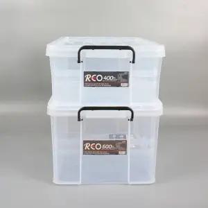 리빙박스 다용도 대형 옷장정리함 식판수거 투명한 서류 교구 장난감 이불 침대밑수납 적재가능 40L 60L