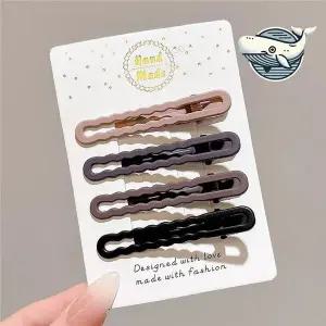 [콩심팥심]깔끔한 앞머리 옆머리 집게핀 소품 헤어핀