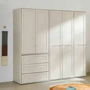 한샘 샘키즈 보나 일반/프레임 키큰옷장세트 1600 서랍형+행거형