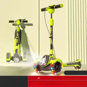아동 킥보드 씽씽이 접이식 원터치브레이크 LED바퀴 어린이 세발 스쿠터