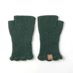 아름무드 골지 니트 핸드워머 그린 팔토시