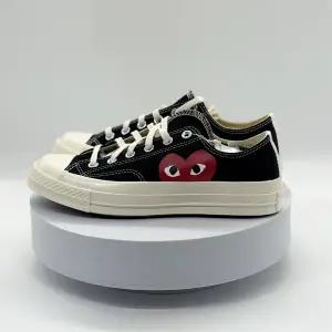 컨버스 x 플레이 꼼데가르송 척 70 로우 블랙 150206C