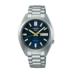 5 스포츠 남성 남자 블루 실버 메탈시계 SRPL55K1