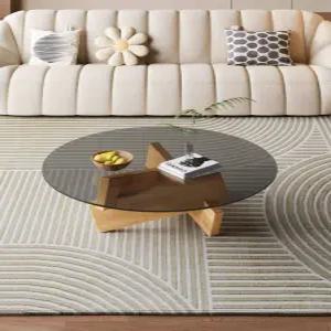 강화유리 원목 소파 테이블 티테이블 탁자 커피 거실