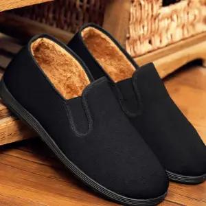 남자 털 슬립온 베이직 데일리 신발 남성 겨울 슬립온 방한 드라이빙 캐주얼화 따뜻한 실내화 실외화