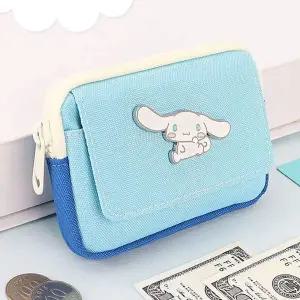 [콩심팥심]산리오 깔끔한 카드 동전 파우치 1P 캐릭터 동전지갑 컴팩트한지갑