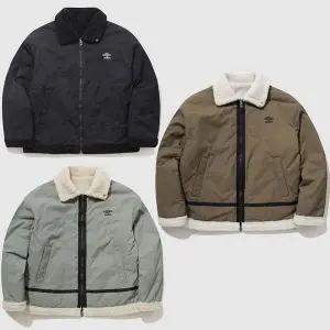 [엄브로] 리버시블 플리스 우븐 양면 무스탕 자켓 UP421CPJN2