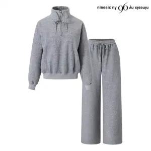 융털 기모 반집업 맨투맨 롱 팬츠 셋업 (NP4OW004L0)