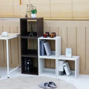 [아이리스] 오픈형 우드 큐브 공간박스 QR-34