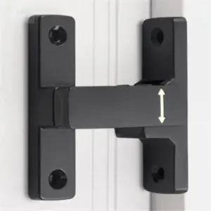 준브라더스 슬라이딩 문걸쇠 잠금장치 C1블랙 슬라이드중문잠금장치