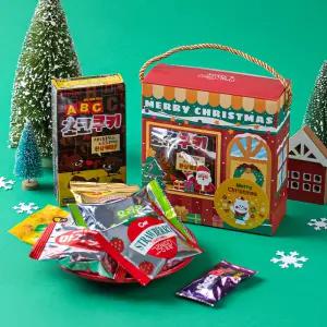 크리스마스 단체간식 네모 끈 구디백 어린이집 유치원 교회 성탄절 답례품