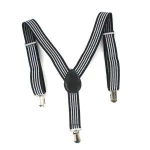 남자멜빵 멜빵끈 웨딩 서스펜더 정장멜빵 검정스트라이프