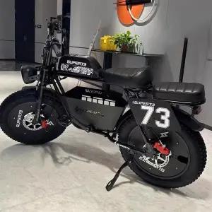 자토바이 레트로 전동바이크 광폭 타이어 전기자전거